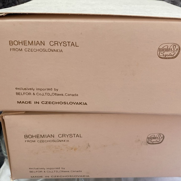 1980 Bohemiam Crysalex Geneva Old Fashion Gold Rim. Whiskey Low Ball Glasses - Picture 15 of 16